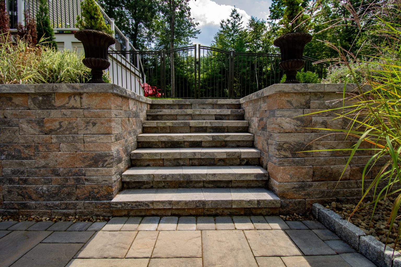 Stunning Techo-Bloc Steps for your hardscape needs