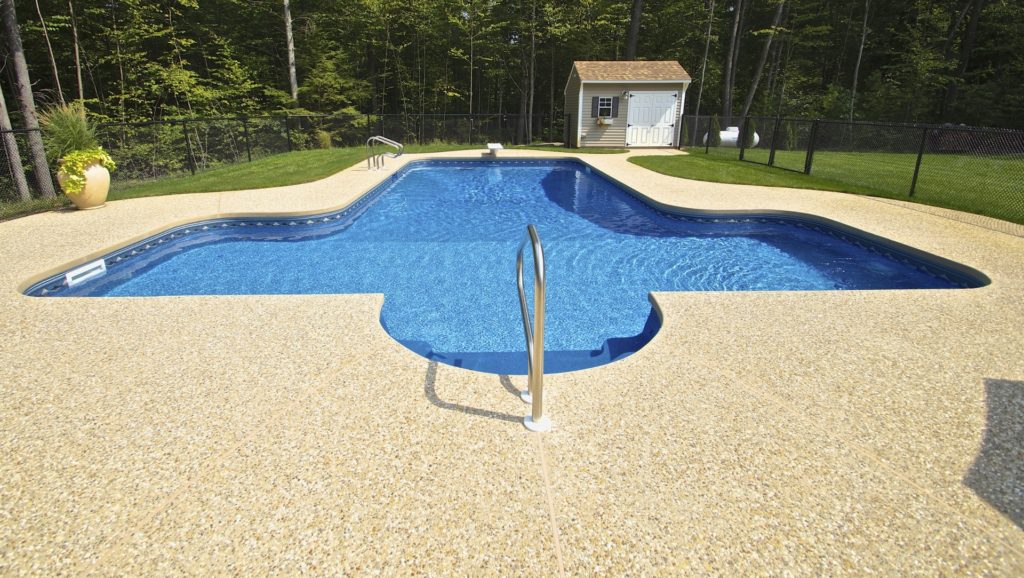 Exposed Aggregate Pool Deck